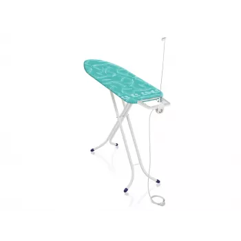 LEIFHEIT Air Board M Compact Plus strygebræt 120x38cm med Thermo-Reflect-teknologi, højdejusterbar 75-95cm, foldbart, bomuldsbetræk