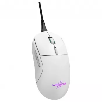 Hama uRage Reaper 250 gaming-mus, kablet, optisk, 6200 DPI, 6 knapper, RGB, hvid
