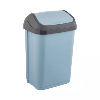KEEEPER affaldsspand med drejelåg 25L Swantje 33,5x25,5x53,5cm blå