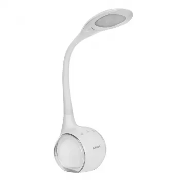 Activejet AJE-RAINBOW 2 LED Desk Lamp with RGB Base, Flexible Arm, Dimmable, Touch Control, 7W Main Light, 350lm, 2800K-6500K, Black