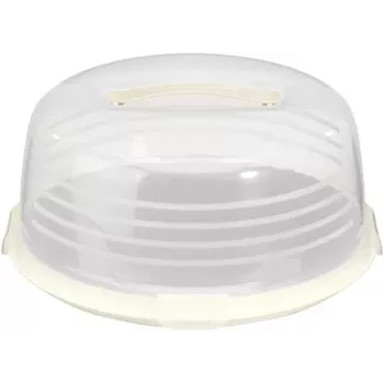CURVER rund kage-transportboks Ø34,7x15,6 cm creme