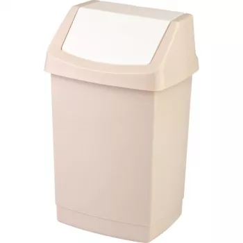 CURVER Click-it pedalspand 15L rektangulær beige polypropylen med udtagelig inderspand