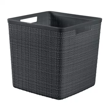 CURVER kurv Jute firkantet 17L 28x28x27cm mørkegrå
