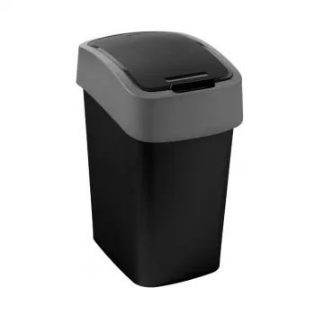 CURVER Flip Bin 9L affaldsspand sort/sølv