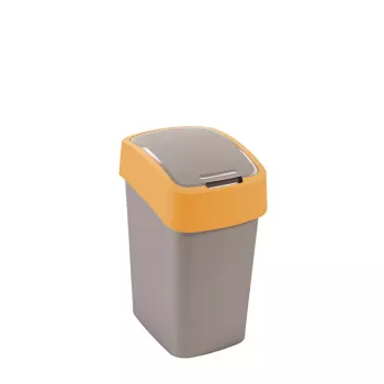 Curver Flip Bin affaldsbeholder 25L, sølv/gul