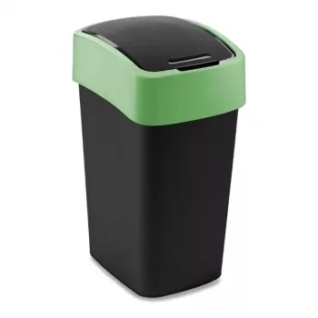 Curver Flip Bin 25L affaldsbeholder sort/grøn