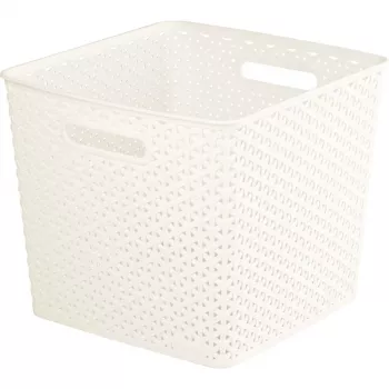 CURVER My Style firkantet opbevaringskurv 25L creme