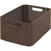 Curver Style Box M 38.6 x 28.7 x 17 cm Dark Brown Storage Box with Lid
