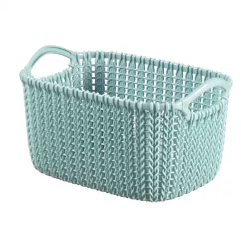 CURVER kurv Knit XS rektangulær opbevaringskurv 3L blå 25x18x14cm