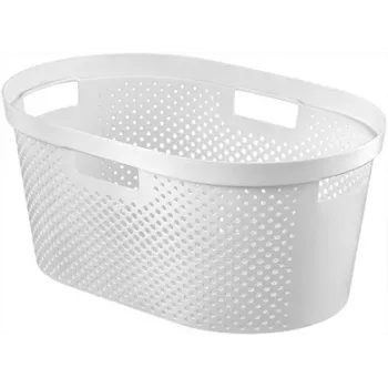 CURVER Infinity Recycled vasketøjskurv 40L 59x39x27cm hvid