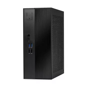ASRock DeskSlim B760 Mini-PC barebone - Intel B760, LGA1700, DDR4 SO-DIMM, 2x M.2 PCIe Gen4, HDMI 2.1, DP 1.4, VGA, USB-C, Gigabit-LAN, 1,92L, sort