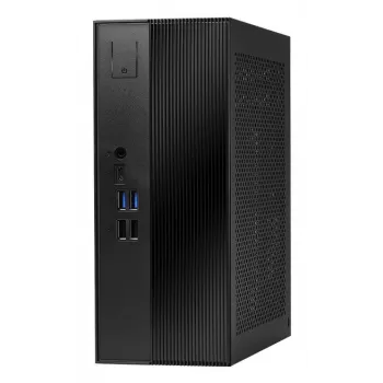 ASRock DeskSlim X600 barebone Mini-PC, AMD AM5-sokkel, DDR5 SO-DIMM, PCIe Gen5 M.2, 2,5GbE, uden RAM/lager/OS, sort