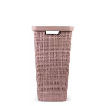 CURVER vasketøjsboks Jute 58L pink 43x34x60cm
