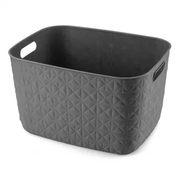 CURVER Softex L 19L opbevaringskurv, mørkegrå, 37,9 x 29,2 x 22,1 cm