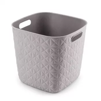 CURVER Softex firkantet opbevaringskurv 15L kridthvid 27,9x27,9x26,9cm