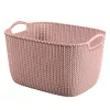 Curver Knit L rektangulær opbevaringskurv 19L 40x30x23 cm rosa