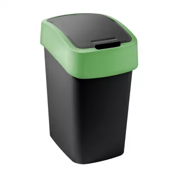 CURVER Flip Bin 9L sort/grøn affaldsspand
