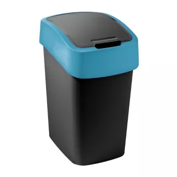 CURVER Flip Bin 9L affaldsbeholder sort med blåt låg