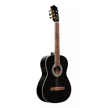 Stagg SCL60 BLK koncertguitar 4/4 granlåg sort højglans