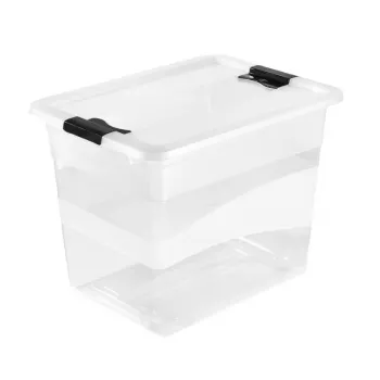 keeeper Crystalbox Cornelia opbevaringsboks med låg, 24 L, transparent, 39,5 x 29,5 x 30 cm