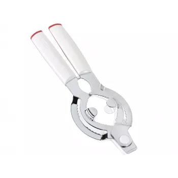 LEIFHEIT ComfortLine glasåbner 103135 – ubesværet twist-assist, justerbart greb, opvaskemaskineegnet, hvid/grå