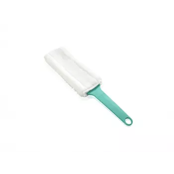 LEIFHEIT Duster flad støvekost elektrostatisk XL fleksibelt hoved med Click-system, blå/hvid