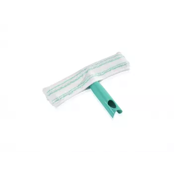 LEIFHEIT vinduesvasker M håndskraber med Click-system, 28 cm gummiskraber, ergonomisk skridsikkert greb, hvid/grøn