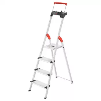 HAILO L85 ComfortLine Aluminium 4-trins husholdningsstige