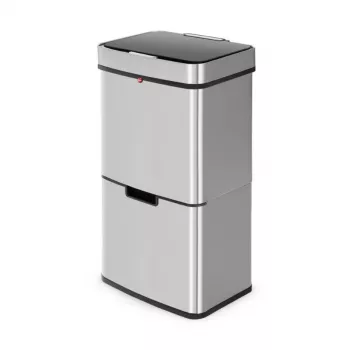 HAILO Öko Vario XL affaldssorteringssystem, 2x25L, rustfrit stål