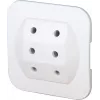 Kopp 174902005 eurostik type C, hvid, 2,5 A, 250 V, skrueklemmer, selvsamling