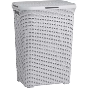 Curver Natural Style vasketøjskurv 60L lysegrå