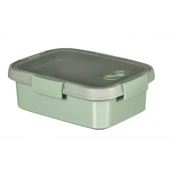 CURVER opbevaringsboks til mad lunch rektangulær 1L Smart Eco To Go 20x15x7cm Soft Green