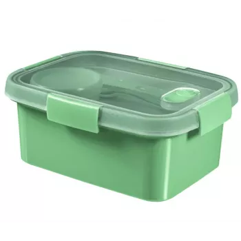 CURVER madbeholder lunch-sæt rektangulær 1,2L Smart Eco To Go 20x15x9cm Soft Green