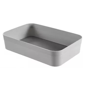 CURVER Infinity Recycled XL opbevaringskurv 23x15x5 cm grå