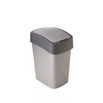 CURVER Flip Bin 25L affaldsbeholder sølv/grå