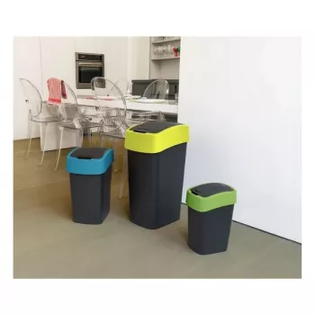 Curver Flip Bin 45L affaldsbeholder sort/grøn