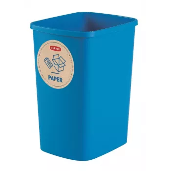 Curver Deco Flip Bin genbrugsbeholder sæt 3x10L blå grøn gul