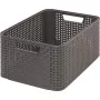 CURVER Style M opbevaringsboks 38,6x28,7x17 cm mørkegrå rattanlook 18L