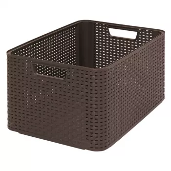 CURVER boks Style L 43,6 x 32,6 x 23 cm mørkebrun opbevaringsboks