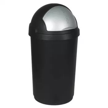CURVER Bullet 50L sort/sølv affaldsbeholder