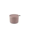 CURVER Jute rund opbevaringskurv med låg 2L lyserød 17x13cm