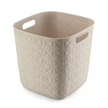 CURVER Softex firkantet opbevaringskurv 15L kridthvid 27,9x27,9x26,9cm