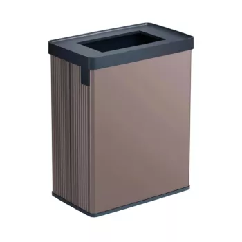 CURVER rektangulær metalliseret affaldsbeholder Verto Recycle 54L Pearl Pink