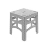 keeeper Sammenklappeligt udendørsbord M Timo, grå, 80 kg bæreevne, 46,5 x 44,5 x 55 cm