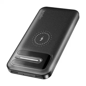 LogiLink PA0343RF trådløs powerbank 10000 mAh sort