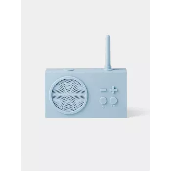 Lexon Tykho 3 bærbar FM-radio & Bluetooth-højttaler lyseblå