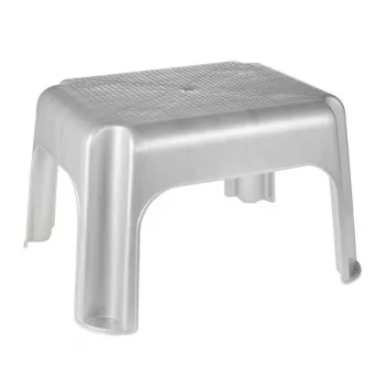 KEEEPER skammel Tim 36,5 x 30 x 24 cm lys sølv, FSC-certificeret bambus, 150 kg bæreevne