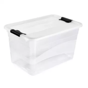 keeeper Crystalbox Cornelia Boks med låg 52L, 59,5 x 39,5 x 34 cm, transparent
