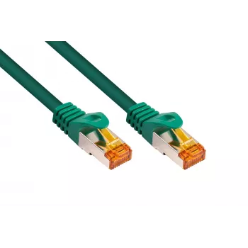 Kabelmeister Cat.7 S/FTP RJ45 patchkabel, TPE halogenfri, grøn, 1,5 m