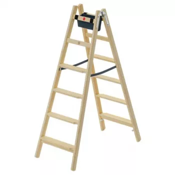 HAILO dobbeltsidet stige H77 ComfortLine træ 2x6 trin